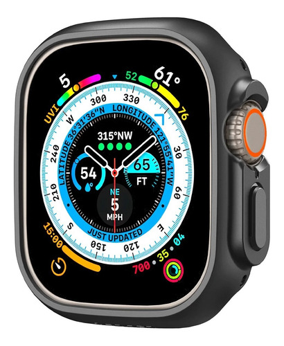 Case Marca Spigen Thin Fit Para Apple Watch Ultra 49mm Negro