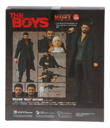 Muñeca Mafex n.º 154 Mafex William Billy Butcher The Boys