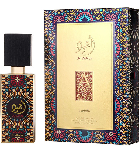 Perfume Unisex Ajwad Lattafa Eau De Parfum 60ml