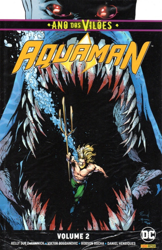 Aquaman N° 02 - 2ª Serie - Em Português - Editora Panini - Formato 17 X 26 - Capa Mole - 2020 - Bonellihq Cx701 Dez23