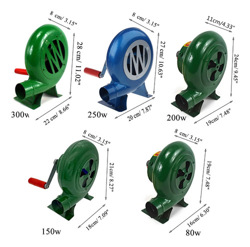 Ventilador De Churrasco Com Manivela (150w) Ventilador De Ar