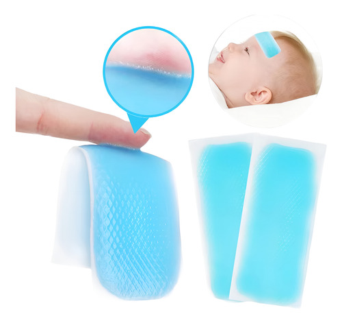 8 Compresas Parches De Hidrogel Enfriante Para Bajar Fiebre