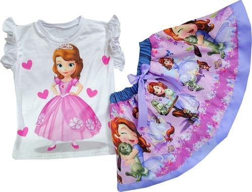 Falda + Blusa Para Niña Princesa Sofia - Ig