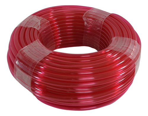 Manguera Cristal 5/8  Roja Rollo De 20m Peso 2kg