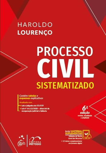 Processo Civil Sistematizado, de Lourenço, Haroldo. Editora Forense Ltda., capa mole em português, 2021