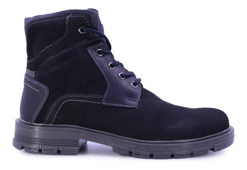 Bota Hombre Casual Agujetas Nobuck Marino Merano 42023 Gnv®