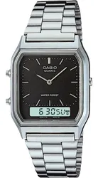 Relógio Casio Unissex Vintage Prata Aq-230a-1dmq
