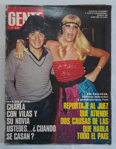 #ñ Revista Gente 811 Maradona Susana Jimenez - Vilas 1981