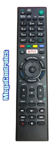 Control remoto de TV Sony RMT-TX100d = RMT-TX100b Netflix
