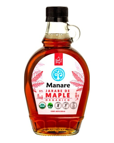 Jarabe De Maple Syrup Orgánico 250ml - Manare