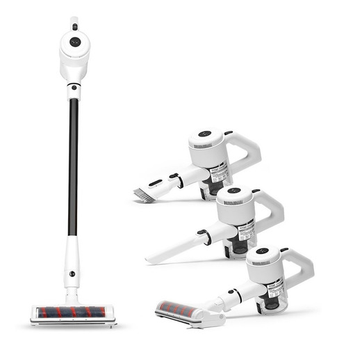 Imagen 3 de 4 de Aspiradora multifunción inalámbrica Vertical, De mano Osoji D100 Plus 0.65L blanca y negra 100V/240V 50Hz/60Hz