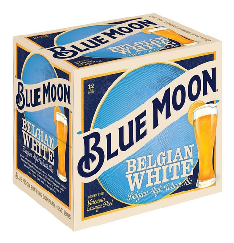 Cerveja Blue Moon Belgian White Caixa 12 Unidades 355ml