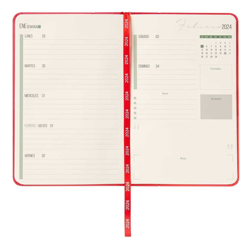 Agenda 2024 Mini Terra Elegante Moderna, Color Autentico