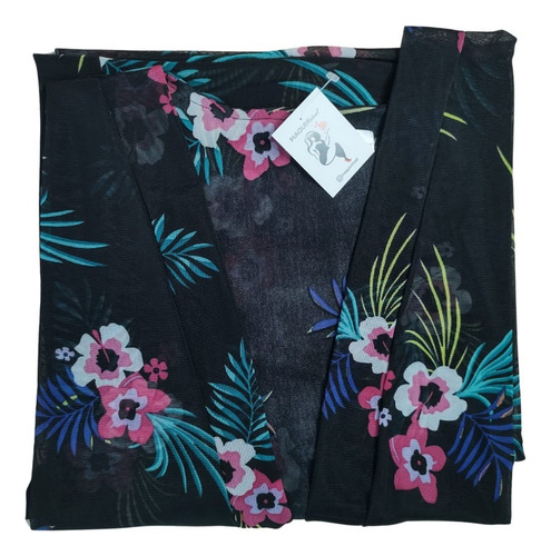 Bata Julia De Gasa Talle Grande Kimono Plus Size Comodo