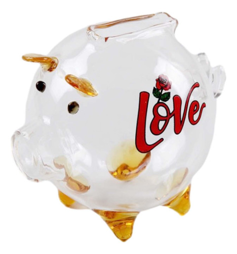 Cofrinho De Vidro, Estatueta De Porco, Mini Lembrança,