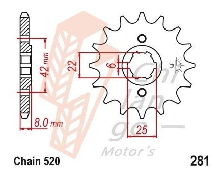 Kit De Sprockets Para Honda Cb250 Rsd-c,l 82-84