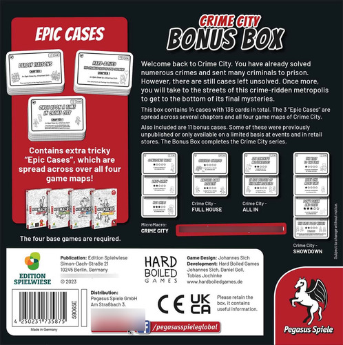 Micromacro: Crime City Bonus Box - Expansión Para El Juego