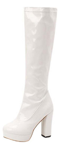 Botas De Tacón Alto Hasta La Rodilla De Moda Para Mujer Mult
