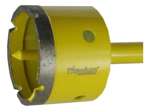 Serra Copo Diamantada 60mm Com Haste Encaixe 3/8pol Titanium