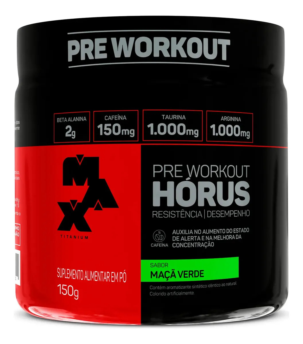Horus 150g - Max Titanium Sabor Maçã Verde