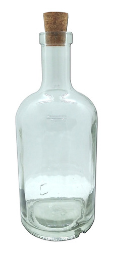 Barrica Botella Gin 750ml Vidrio Corcho Pettish Online Cg