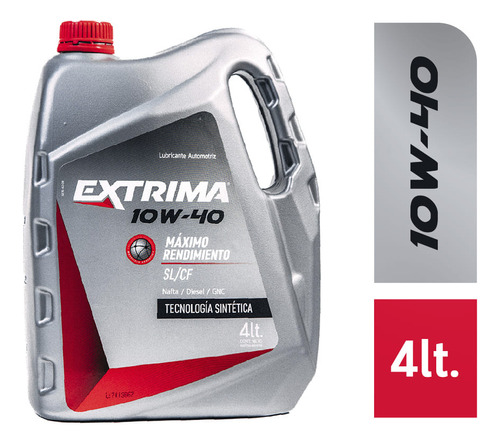 Lubricante Semi Sintetico Extrima 10w40 4lts