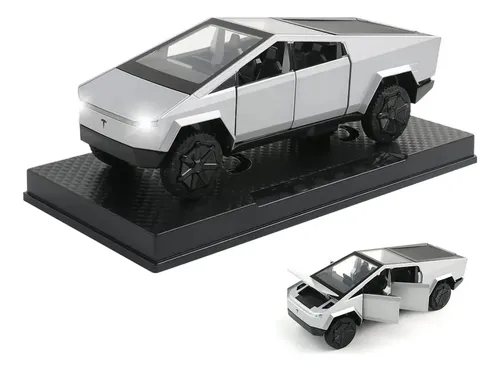 ロサンゼルス購入 Tesla Cybertruck ミニカー 正規品 1/43 zh] Carro De Brinquedo Tesla Cybertruck Metal Light Sy