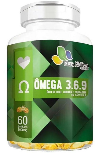 Super Ômega 3,6 E 9 - 60 Capsulas Softgel 1000mg Sabor Amêndoas