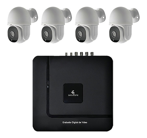 Kit Seguridad Video Vigilancia 4 Camaras Movimiento Hd 1080p