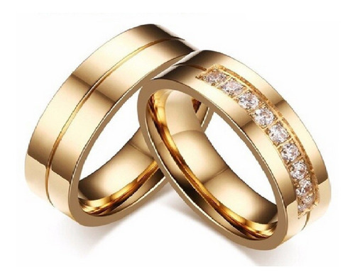 Alianzas Boda Oro 18k Anillos Compromiso Plata Joyas Regalo