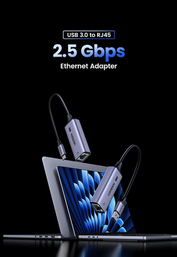 Ugreen Adaptador Gamer Usb 3.0 Rj45 Ethernet 2500mbits 2.5 G