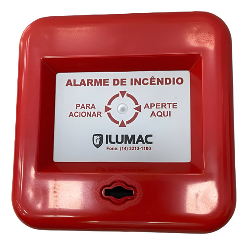 Acionador Manual De Saída Sirene Endereçável - Amf-e Ilumac Vermelho