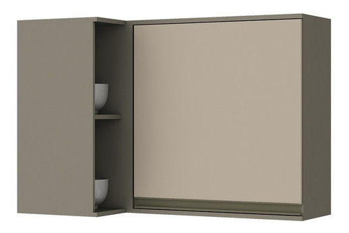 Henn C58 armário de canto 1 porta connect cor duna cristal