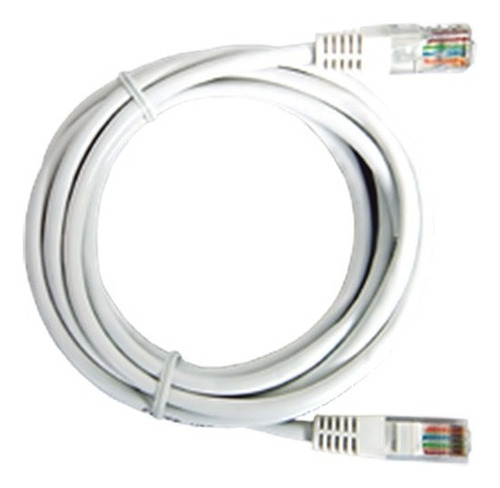 Patch Cord Cable Parcheo Red Utp Cat 5e 7 Metros Blanco