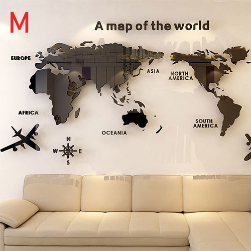 A Mapa Del Mundo En 3d Para Decoración De Pared 120*60 Cm