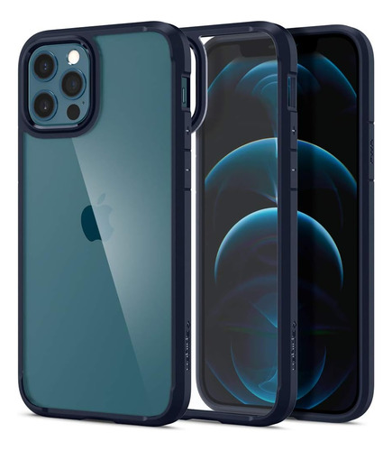 Funda Spigen Ultra Hybrid Para iPhone 12/ 12 Pro - Azul