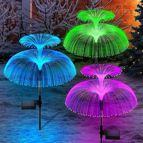 Luces Solares De Medusas Que Cambian De Color Paquete De 2 L