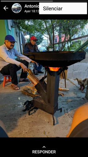 Imagen 2 de 10 de Estufa Rocket Con Parrilla Desmontable