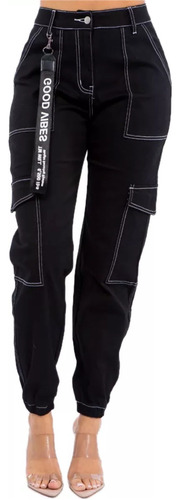 Babucha Jogger Cargo Pantalón Jean - Mujer