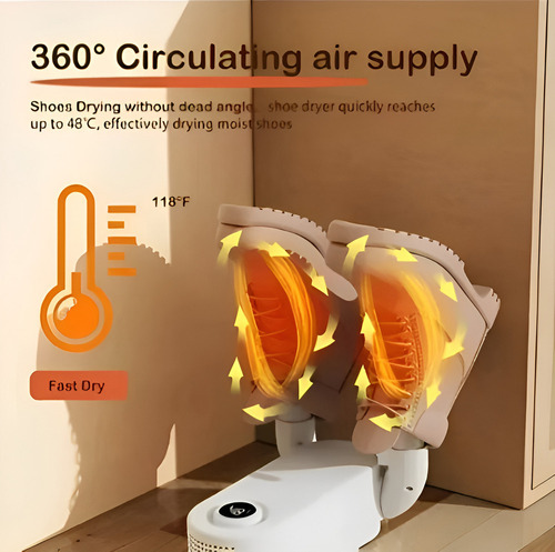 Rx Secador De Zapatos Eléctrico Esterilizador Luz Uv