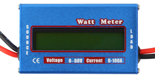 Medidor Digital De Vatios Lcd Para Helicópteros Rc, 60 V, 10