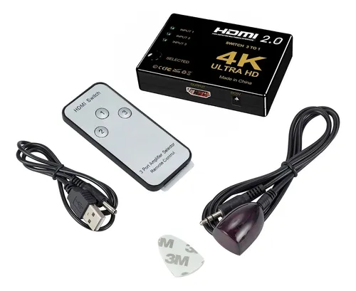 Switch Hdmi 2.0 4k 60hz Hdr Compatible Con Ps5 Xbox Series