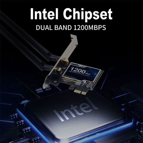 Placa Wireless Wifi Dual Band 5ghz 867mbps Computador Bt 4.0