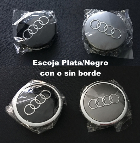 Tapa Audi Premium Emblema Rin A4 A5 A3 Q5 A6 Otros