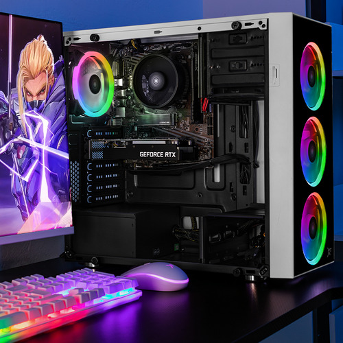 Xtreme Pc Rtx 3050 Ryzen 5 16gb Ssd 1tb Monitor 23.8 White