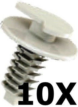 Imagem 2 de 3 de 10 Grampos Forro Porta Cabeça Meia Lua Fiat Tempra Tipo...