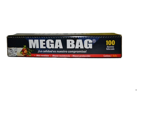 Papel Aluminio Mega Bag M 100 Grueso 3 Rollos