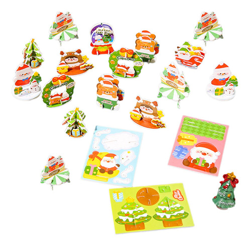 Rompecabezas 3d Montessori Toy Pack 2, Juguete Navidad
