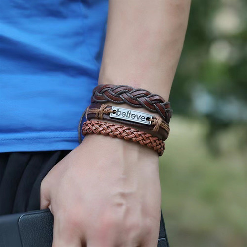 Pulsera Personalizada Juego De Seis Pulseras Multicapa