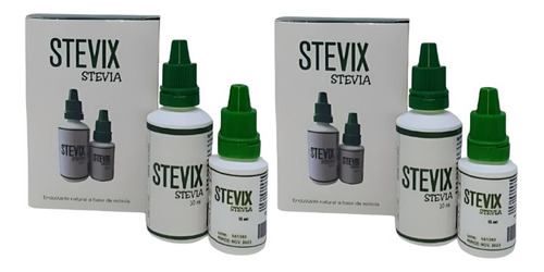 2 Pack Stevix Stevia Liquida Gotas 30ml - mL a $461